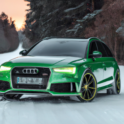 Сияние Audi RS4: Откройте для себя эксклюзивные габаритные огни!