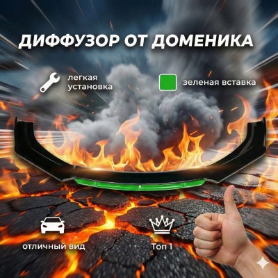 Передние губки нового стиля от компании Honghang на tuningdom.ru: универсальный разветвитель переднего бампера