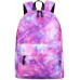 Школьный Рюкзак с Розовоым Принтом Галактики для Девочек и Мальчиков
