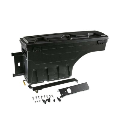 Пластиковый ящик для инструментов Lh для Toyota Tundra 2007-2020, черный цвет.
