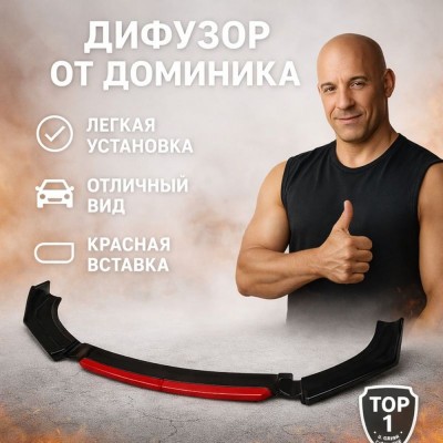 Передние губки нового стиля от компании Honghang на tuningdom.ru: универсальный разветвитель переднего бампера