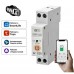 Умный Wifi реле-автомат Tuya на Din-рейку с ваттметром 40A. Работает в приложение Digma Smart Life Tuya и помощниками Яндекс Алиса, Маруся