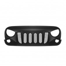 Решетка Радиатора для Jeep Wrangler Jk Rubicon, Стильный Аксессуар для Внедорожников, Черного Цвета, из Высококачественного Материала
