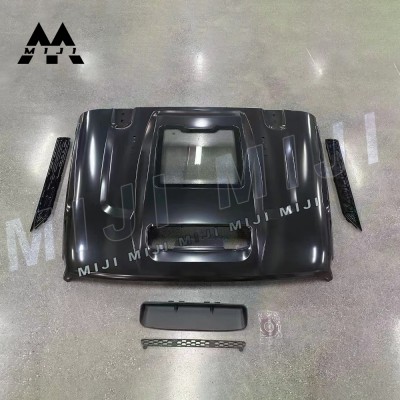 Крышка капота двигателя для Jeep Wrangler JK JL JT, чер