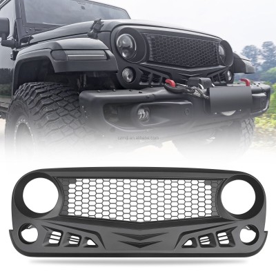Решетка радиатора для Jeep Wrangler JK. Матово-черный A