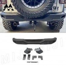 Бампер Задний Алюминиевый для Jeep Wrangler Jk 2017-2018, Черный.