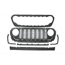 Пластиковая Решетка Радиатора для Jeep Wrangler Jk, Стильный Аксессуар (Без рамки камеры)