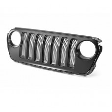 Решетка Радиатора для Jeep Wrangler Jl, Abs Mesh, Черного Цвета