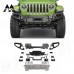 Передний бампер в стиле RR для Jeep Wrangler, черное по