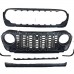 Передняя решетка Jeep Wrangler JL 2024, матово-черная. 