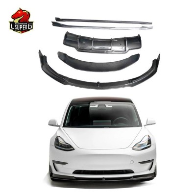 Комплект Tesla Model 3 Upgrade V Style Sport Kit из угл