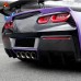 Задний диффузор Chevrolet Corvette C7, карбон, стильный