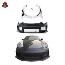 Набор Rs Carbon для Porsche Boxster: Передний Бампер и Крыло. Черный Углеродный Стиль!