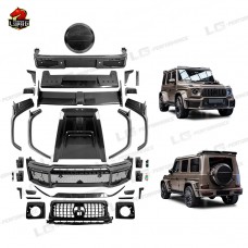 Бампер B-стиля из  Карбона для Mercedes-benz G-class - Воплощение Роскоши в Черном.