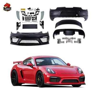 Обвес Porsche Cayman GT4: передний бампер, спойлер, вых
