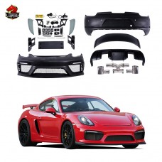 Обвес для Porsche 987 Cayman Boxster Gt4. Черный Пластик. Уникальный Стиль.