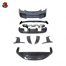 Обвес Gt-4 Rs Style для Porsche 718 Boxster, Черный Пластик, Апгрейд Авто