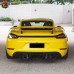 Диффузор заднего бампера Porsche 718 в стиле GT-4 из ка