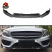 Накладка переднего бампера Mercedes-Benz C-класса из уг