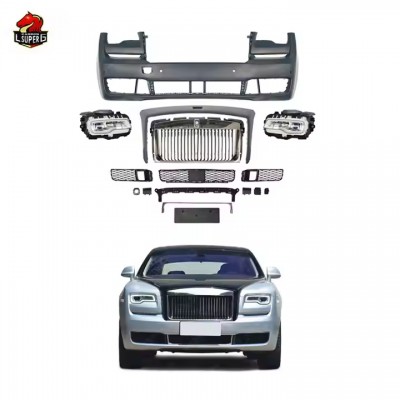 Передний бампер и фары Rolls-Royce Ghost, мод Black PP