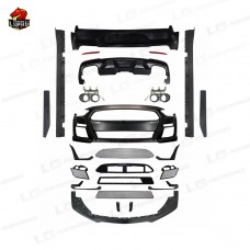 Обвес для Ford Mustang: Обновление До Стиля Gt500. Весь Комплект для Вашего Mustang - Передний и Задний Бампер, Боковые Юбки, Губа и Выхлопная Система. Улучшите Свой Mustang Прямо Сейчас!