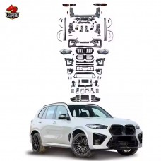 Обвес для Bmw X5 G05 2019-2021: Передний и Задний Бампер, Боковые Юбки, Высокое Качество, Новый Дизайн, Пластик + Абс, Стильный Черный.