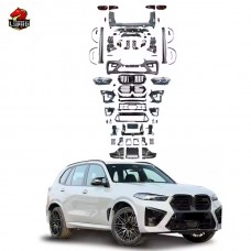 Обвес для Bmw X5 G05: Передний и Задний Бампер, Боковые Юбки, Пластик + Абс, Стиль X5m F95.