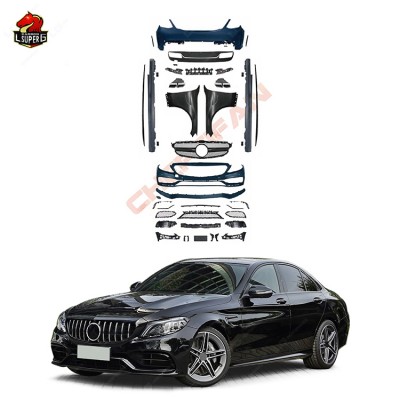 Обвес C63 для Mercedes-Benz C-класса W205 PRE, высокока