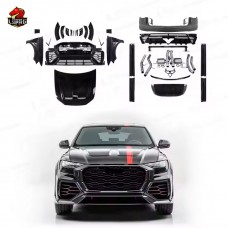 Обвес M-стиль для Audi Sq8/rs: Передний и Задний Бампер, Диффузор, Капот - Черный.