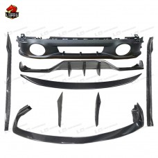 Комплект Углеродных Аксессуаров для Porsche 911: Задний Диффузор и Спойлер Wp Style, Черного Цвета.