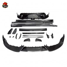 Комплект Кузова Msy для Porsche Taycan из Углеродного Волокна, Черный.