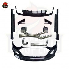 Комплект Кузова Audi Rs6 C8: Карбон M-стиль, Черный, Углеродное Волокно.