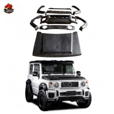 Обвес из Стеклопластика Lb Design для Suzuki Jimny: Передний Бампер, Спойлер, Накладки на Колеса