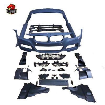 Комплект обвеса BMW 3 серии F30 F35 в стиле MT, черный 