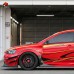 Обвес для Mitsubishi Lancer X в стиле V, черного цвета,