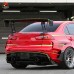 Обвес для Mitsubishi Lancer X в стиле V, черного цвета,