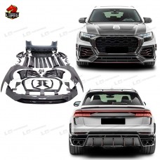 Комплект Кузова Audi Q8 из Углеродного Волокна, M-стиль, Черный