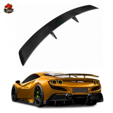 Спойлер из Углеродного Волокна для Ferrari 488 в Стиле N - Элегантный Черный Акцент