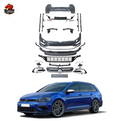 Обвес R-стиль для Volkswagen Golf 7.5, черный, оптовая 