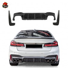 Диффузор Заднего Бампера Bmw 5-й Серии из Углеродного Волокна, Стиль 3d