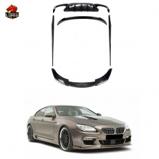 Передний Диффузор V-style для Bmw M6 из Углеродного Волокна - Черный.