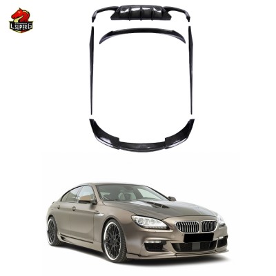 Передний диффузор V-Style для BMW M6 из углеродного вол