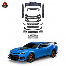 Комплект Кузова Zl1 Style для Chevrolet Camaro: Передний и Задний Бамперы, Губа, Диффузор, Юбки