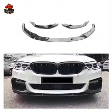 Передняя Губа Bmw 5 Серии G30 G38 из Углеродного Волокна, Черного Цвета.