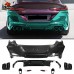 Бамперы и крыло для BMW M8 в стиле M8, черного цвета, и