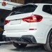 Диффузор R-стиля для BMW X3 G01. Черный карбон. Цена от