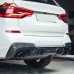 Диффузор R-стиля для BMW X3 G01. Черный карбон. Цена от