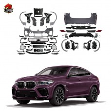 Бамперы и Обвес для Bmw X6m G06 Upgrade в Стиле X6m F96, Черного Цвета, из Пластика.