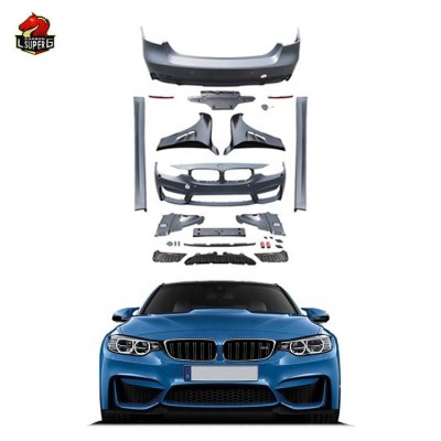 Бампер M3 для BMW F30 F35, черный пластик