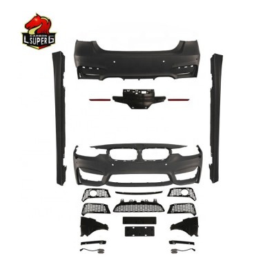 Бамперы BMW 3series F30 M3 черного цвета из ПП